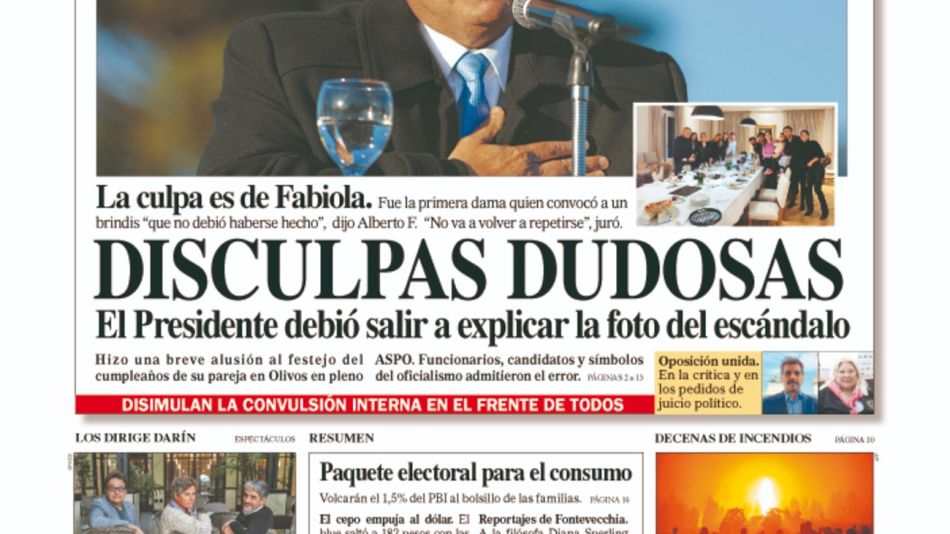 La tapa del Diario PERFIL del sábado 14 de agosto de 2021