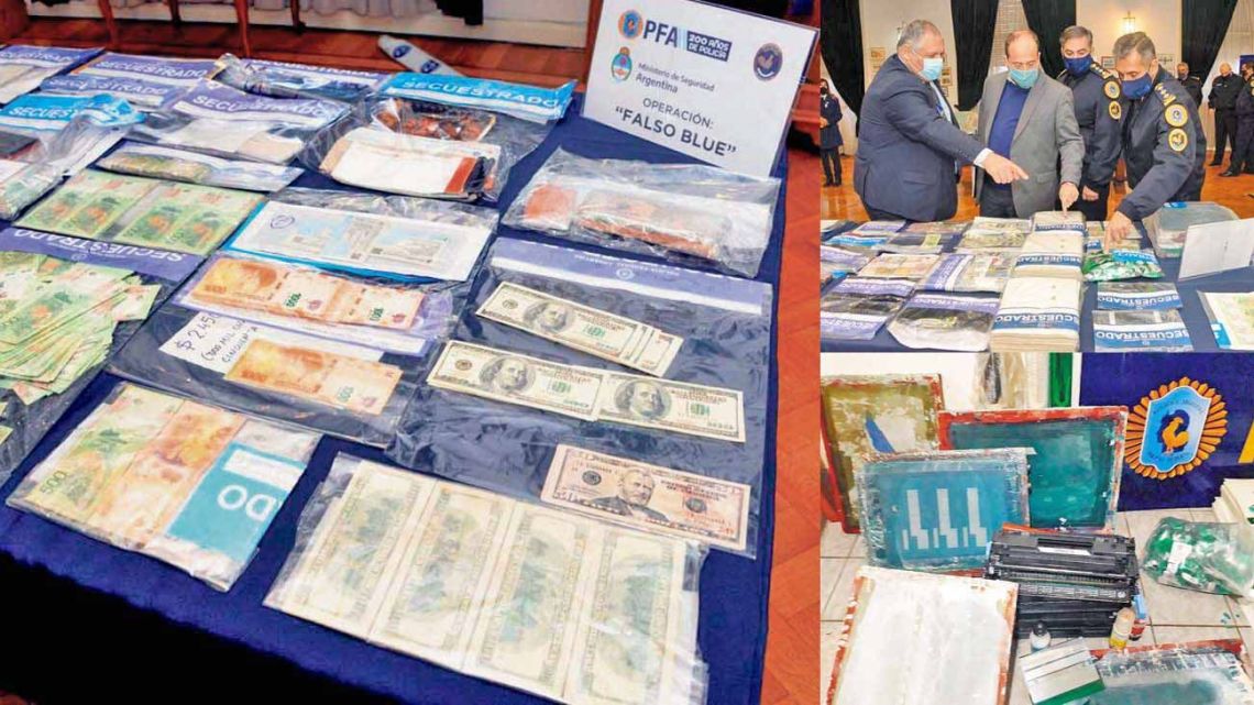 Money was seized after raids ordered by Federal Judge Adrián González Charvay.