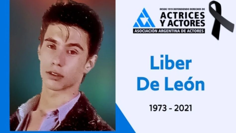 A los 48 años falleció Ramiro Liber De León, actor de "Grande Pá", "Clave de sol" y otros éxitos