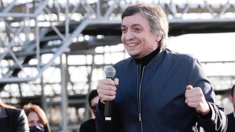 Máximo Kirchner en el mercado ganadero de Cañuelas