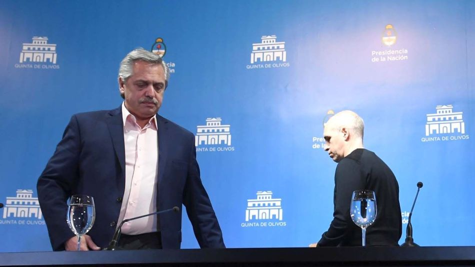Alberto Fernández y Horacio Rodríguez Larreta: se anticipa la campaña electoral 2021-23. | TÉLAM