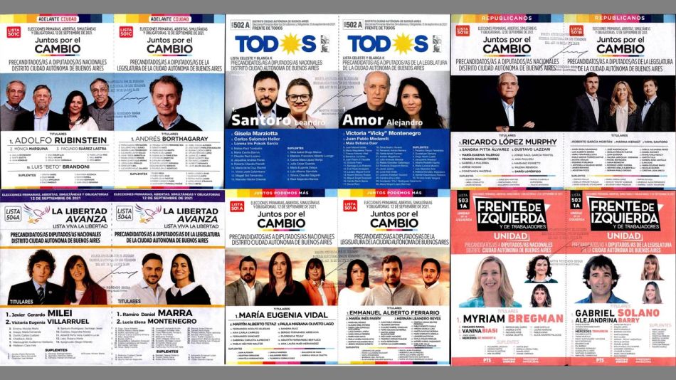 Boletas precandidatos Diputados Nacionales x Capital Federal Paso 2021 20210818