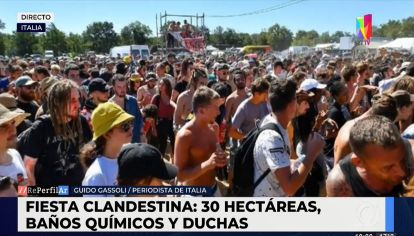 Italia: realizaron una fiesta clandestina con 10 mil asistentes y drogas sintéticas