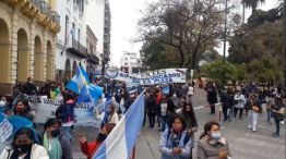 protesta de docentes en Salta 20210820