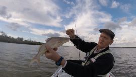 Una buena variada pese al frío en la zona del Paraná Guazú.