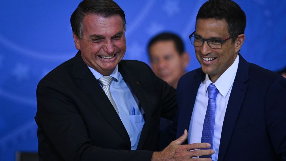 President Bolsonaro And Minister Guedes Attend Ceremony At Planalto Palace