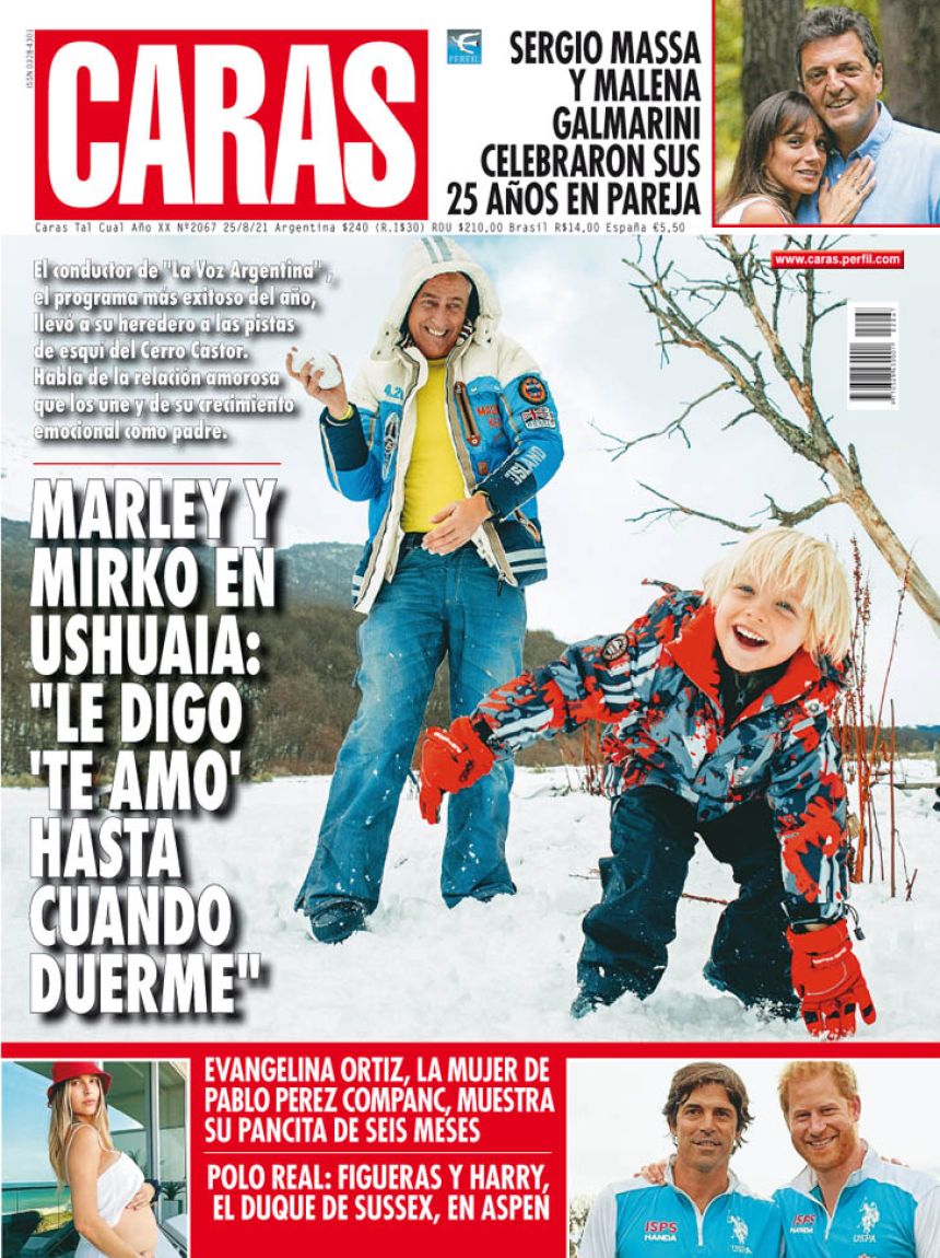 Marley y Mirko en Ushuaia: "Le digo te amo hasta cuando duerme"
