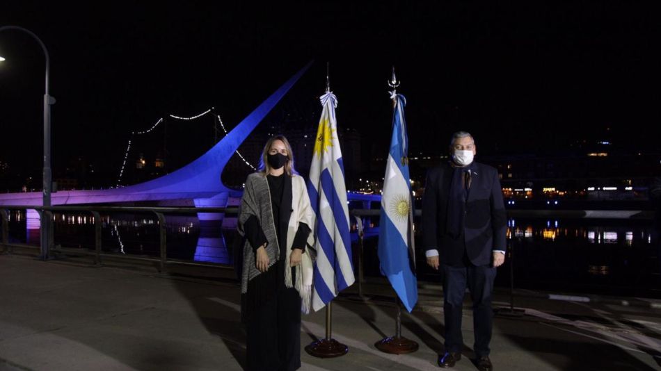 Embajador Carlos Enciso y Clara Muzzio, ministra de Espacio Público e Higiene urbana de CABA