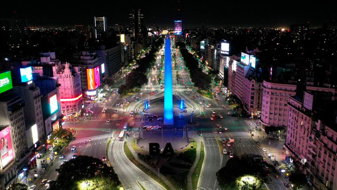 Toma aérea del Obelisco | Foto:cedoc