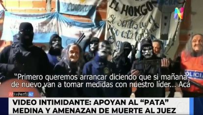 Patota amenazó a los jueces que investigan al Pata Medina