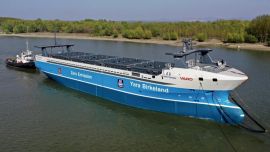 Fue construido por la compañía noruega Yara International.