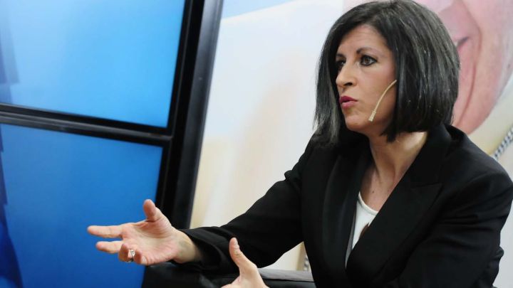 Fernanda Vallejos, en la entrevista con Jorge Fontevecchia.