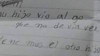 En Paraguay una madre encontró a su hijo de 2 años muerto y una nota escalofriante. 