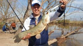 Fuimos al río Utis en Paso de Oscares, que está ofreciendo excelentes tarariras.