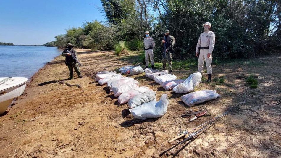 Secuestro de carpinchos en el río Paraná 20210902