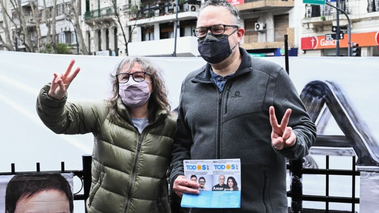 El ministro de Desarrollo Productivo, Matías Kulfas, también estuvo en la Ciudad haciendo campaña por los candidatos del Frente de Todos.