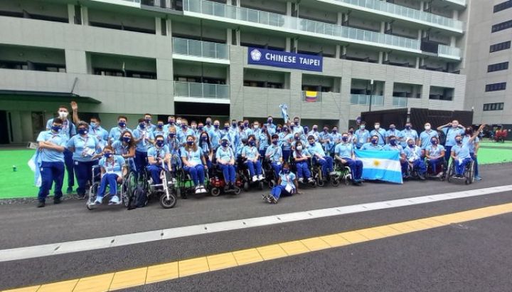 La delegación argentina de los Juegos Paralímpicos Tokio 2020.
