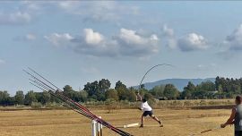 Como es tradicional, se tiran 4 plomos de diferentes pesos, arrancando por los más pesados: 175, 150, 125 y 100 gramos.