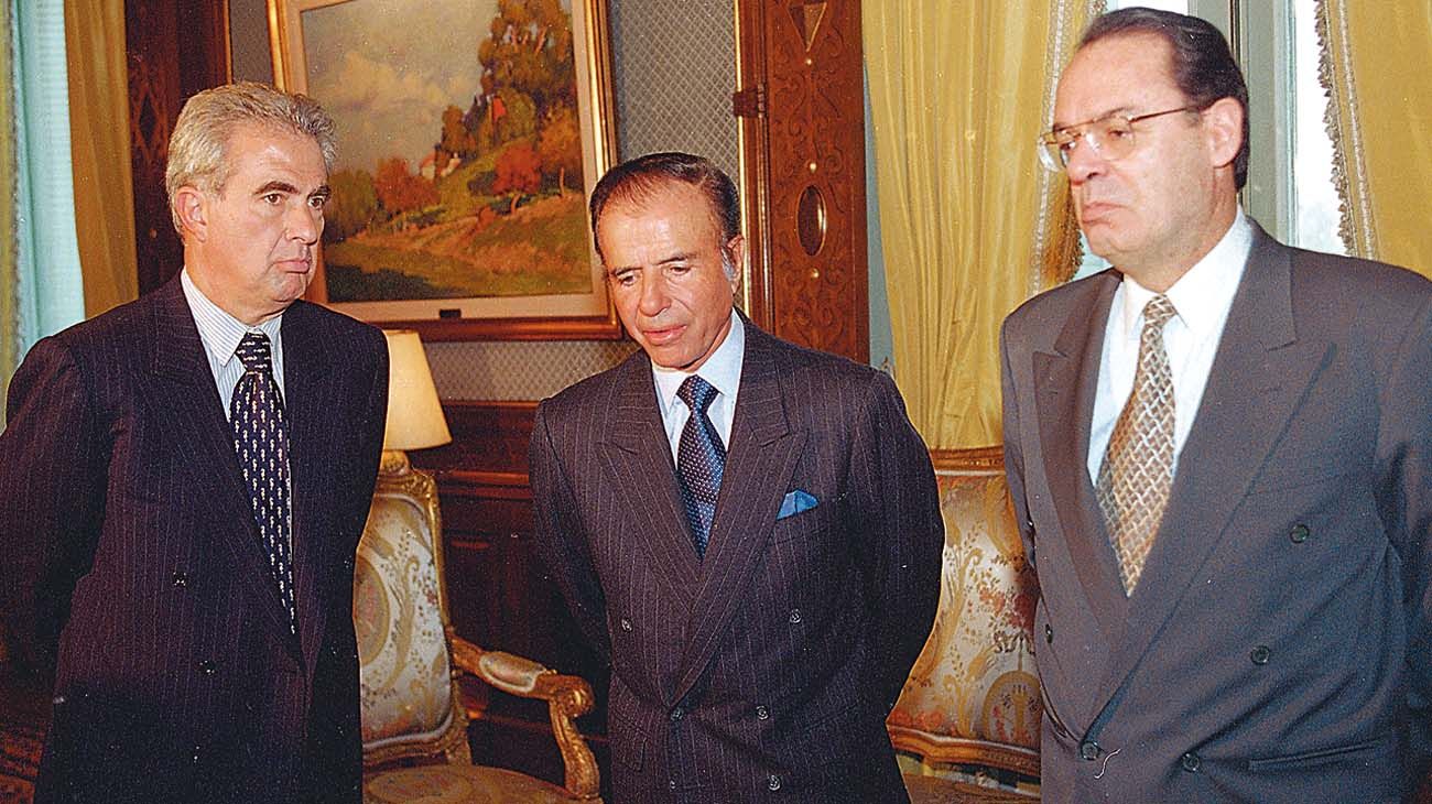 Roque Fernández con Menem (fue su ministro de economia).