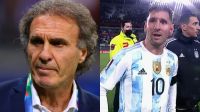 Oscar Ruggeri y Lionel Messi 
