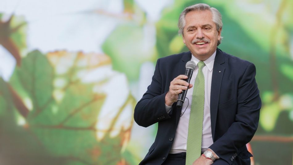 El presidente Alberto Fernández, en una foto de archivo de un acto en Olivos en junio de este año.