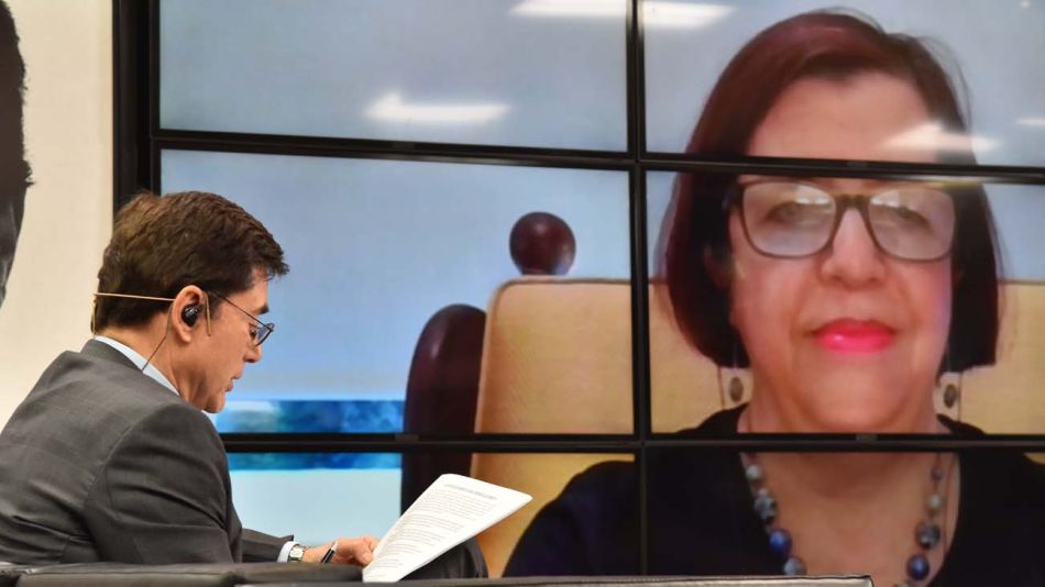 Marta Cohen, en la entrevista con Jorge Fontevecchia.