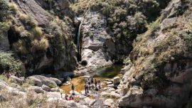 La aventura empieza desde el parador Giulio Cesare, en el inicio del Camino del Peregrino.