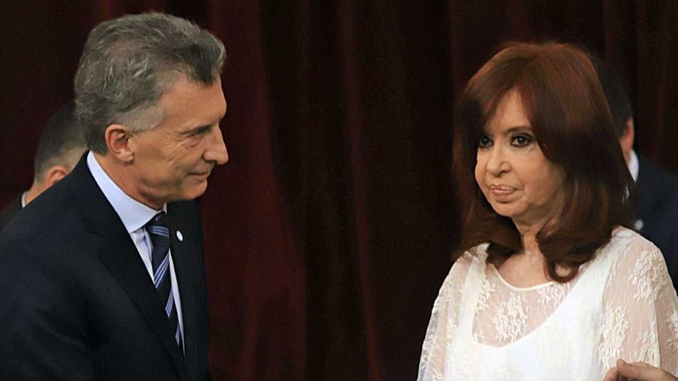 Mauricio Macri y Cristina Fernández