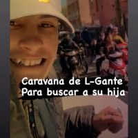 L-Gante retiró del hospital a su hija Jamaica, en limusina y con una caravana