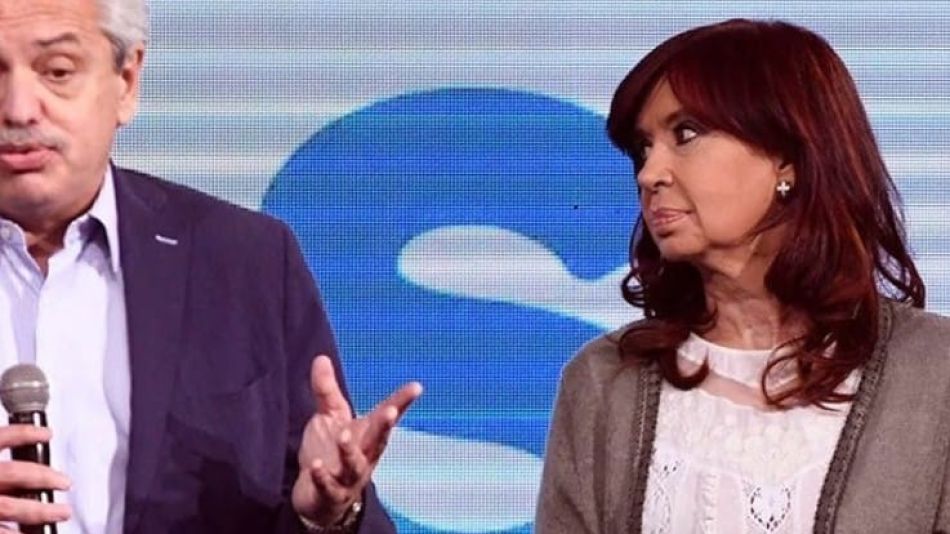 Cristina Kirchner y el presidente Alberto Fernández