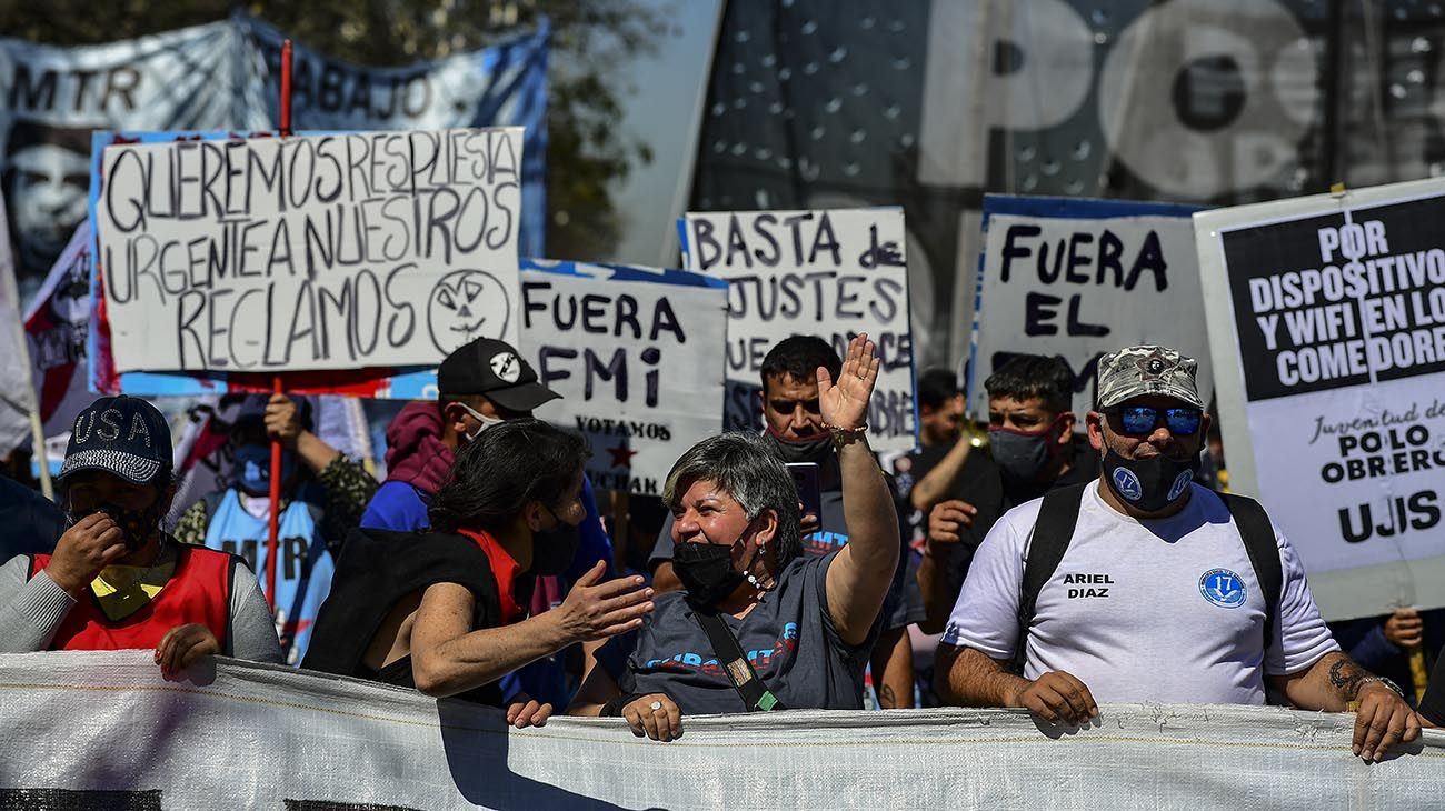 Marcha de Organizaciones sociales por el centro porteño 