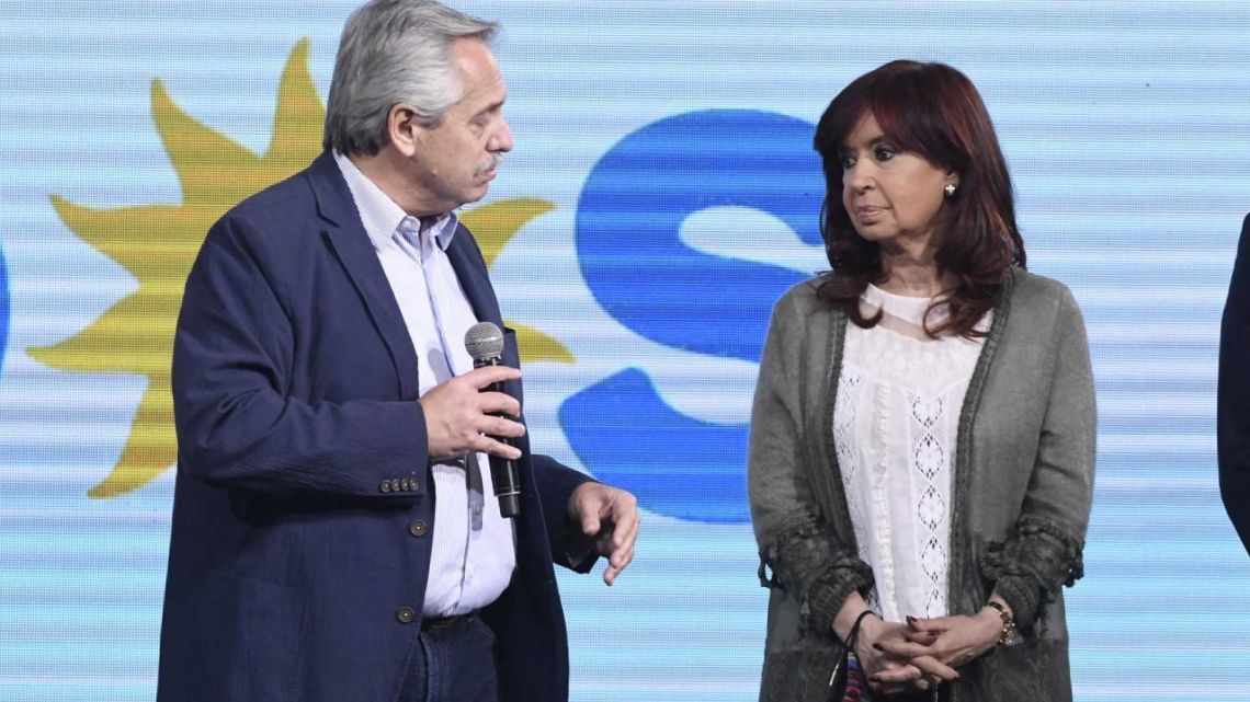 Alberto Fernández and Cristina Fernández de Kirchner.