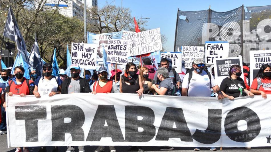 Marcha de Organizaciones sociales por el centro porteño 20210916