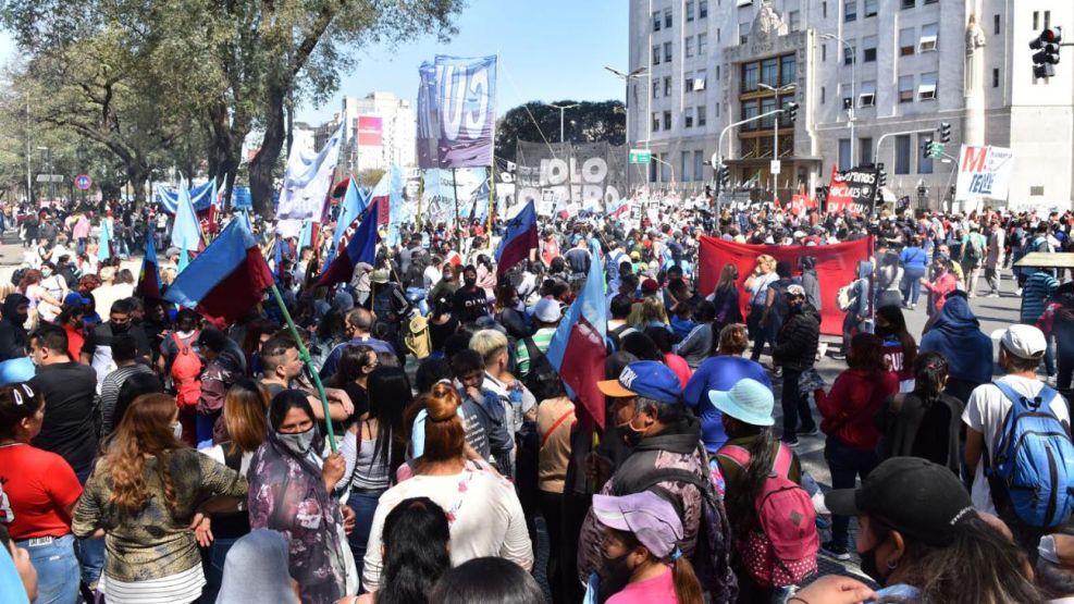 Marcha de Organizaciones sociales por el centro porteño 20210916