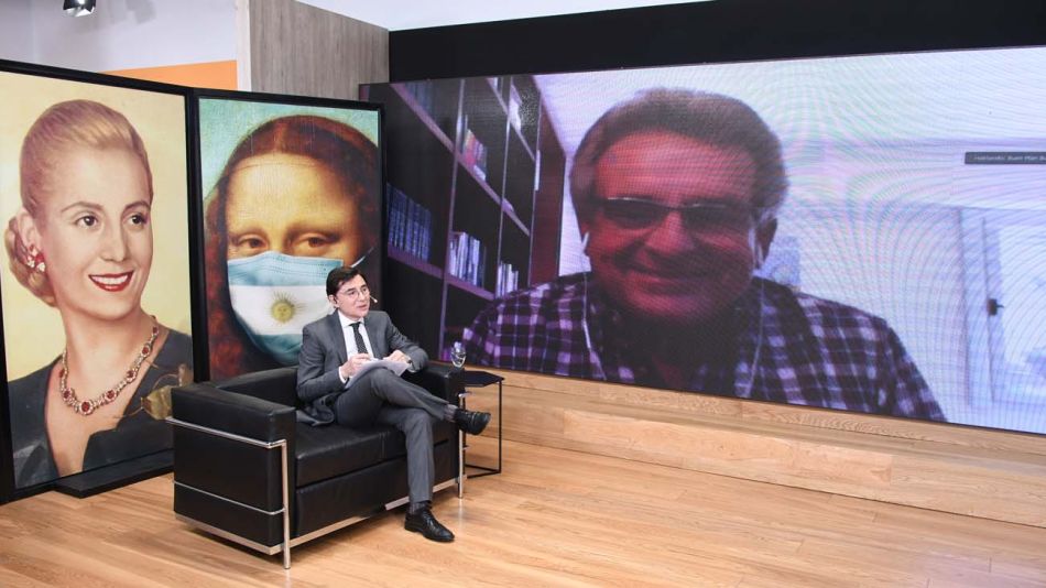 Agustín Rossi, en la entrevista con Jorge Fontevecchia.