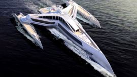 La forma del Estrella Superyacht se asemeja en cierta medida al Y Wing.