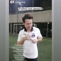 Las fotos de Benjamín Vicuña y Roberto García Moritán jugando al fútbol juntos: "Amigos"