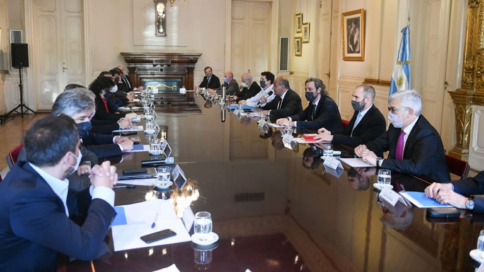 Reunión de Gabinete en Casa Rosada encabezada por Juan Manzur