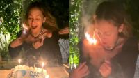A Nicole Richie se le prendió fuego el pelo mientras soplaba las velitas por su cumpleaños