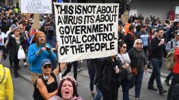 Protestas en Australia  contra las regulaciones de Covid-19 20210924