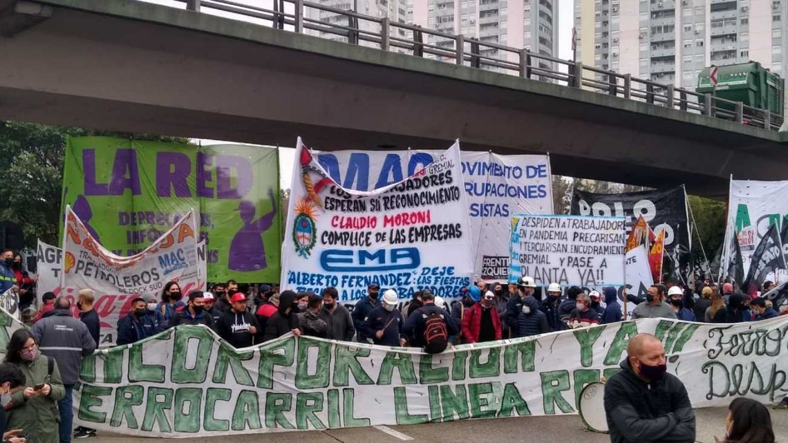 Corte En El Puente Pueyrredón Caos De Tránsito Por Una Protesta De Trabajadores Y 7354