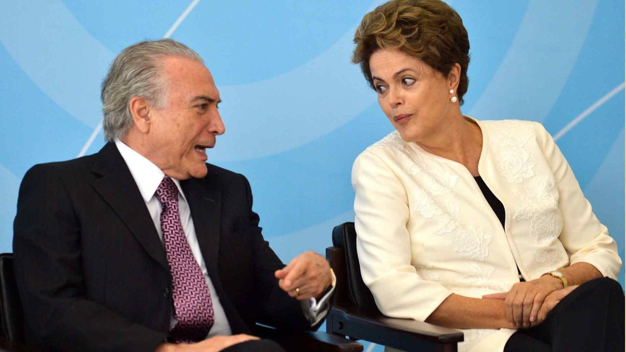  En América latina hubo varios enfrentamientos en la fórmula presidencial. Dilma Rousseff y Michel Temer, de Brasil.  | Foto:cedoc