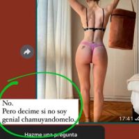 Jimena Barón compartió el caliente chat que tuvo con Matias Palleiro por Whatsapp