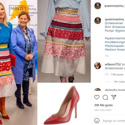 Máxima de Holanda: Su arriesgada y colorida combinación fashion