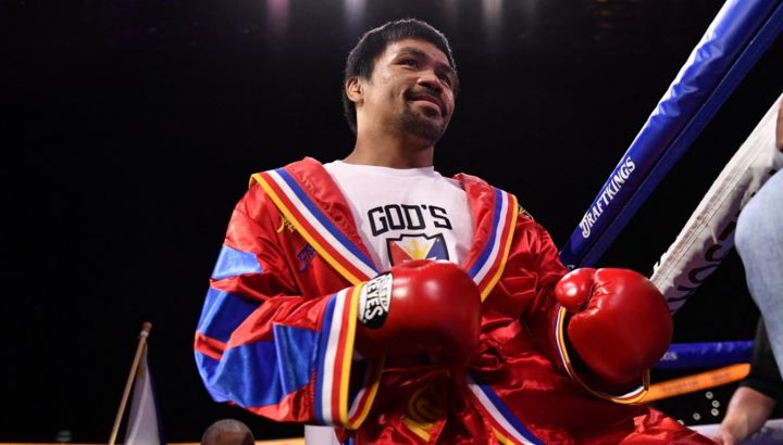Colgó los guantes. Manny Pacquiao decidió retirarse del boxeo a los 42 años. // AFP