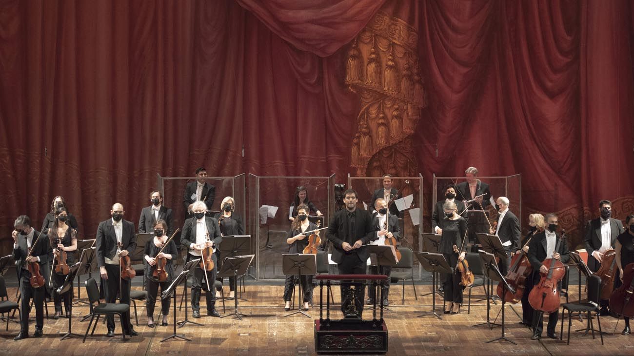 Concierto de la Orquesta Filarmónica de Buenos Aires en el Teatro Colón.