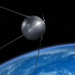  El 4 de octubre de 1957 la Unión Soviética lanzó al espacio el Sputnik 1.
