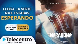 La serie original de Amazon sobre Diego Maradona podrá verse por Telecentro desde el 29 de octubre.