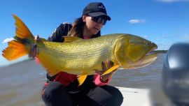 En el Paraná medio la pesca se nota afectada por la bajante, pero a medida que pasan los días se va acomodando.