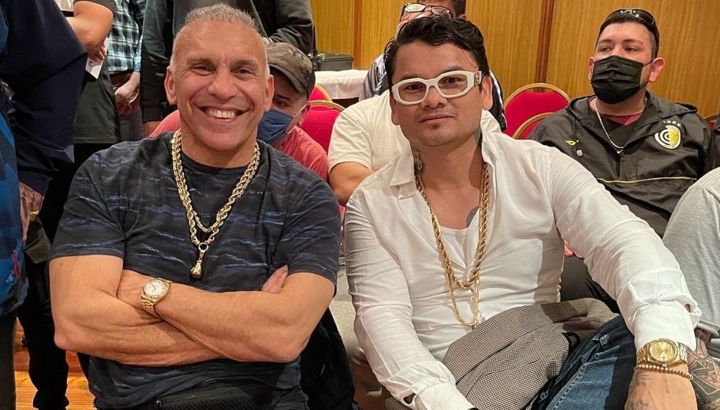 Jorge Acero Cali junto a su amigo, el Chino Marcos Maidana. // Instagram